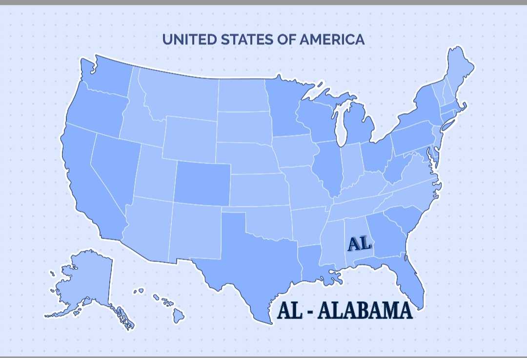 Alabama US Map