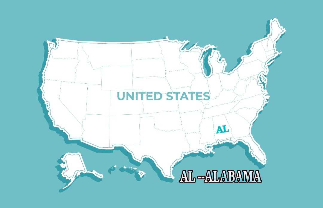 Roadmap Of Alabama US Map